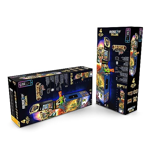 Arcade1Up Big Buck Hunter Pro Deluxe Arcade Machine for Home, 5-Foot-Tall Stand-up Cabinet, 4 Classic Games, and 17-inch Screen
