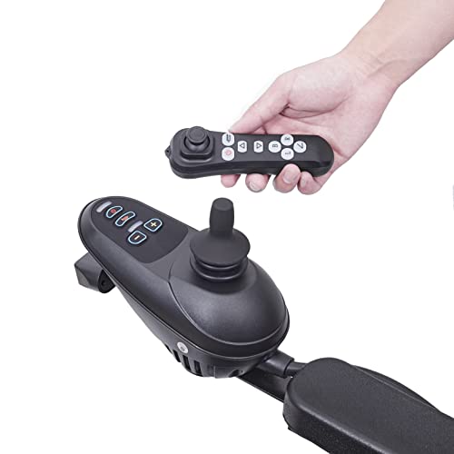 Rubicon DX11 - Reclining Foldable Electric Wheelchairs for Adults - Longest Range 25 Miles of Freedom: Airline Approved Deluxe Electric Wheelchair with Dual 12AH Lithium Batteries, 600W Motor (Model4)