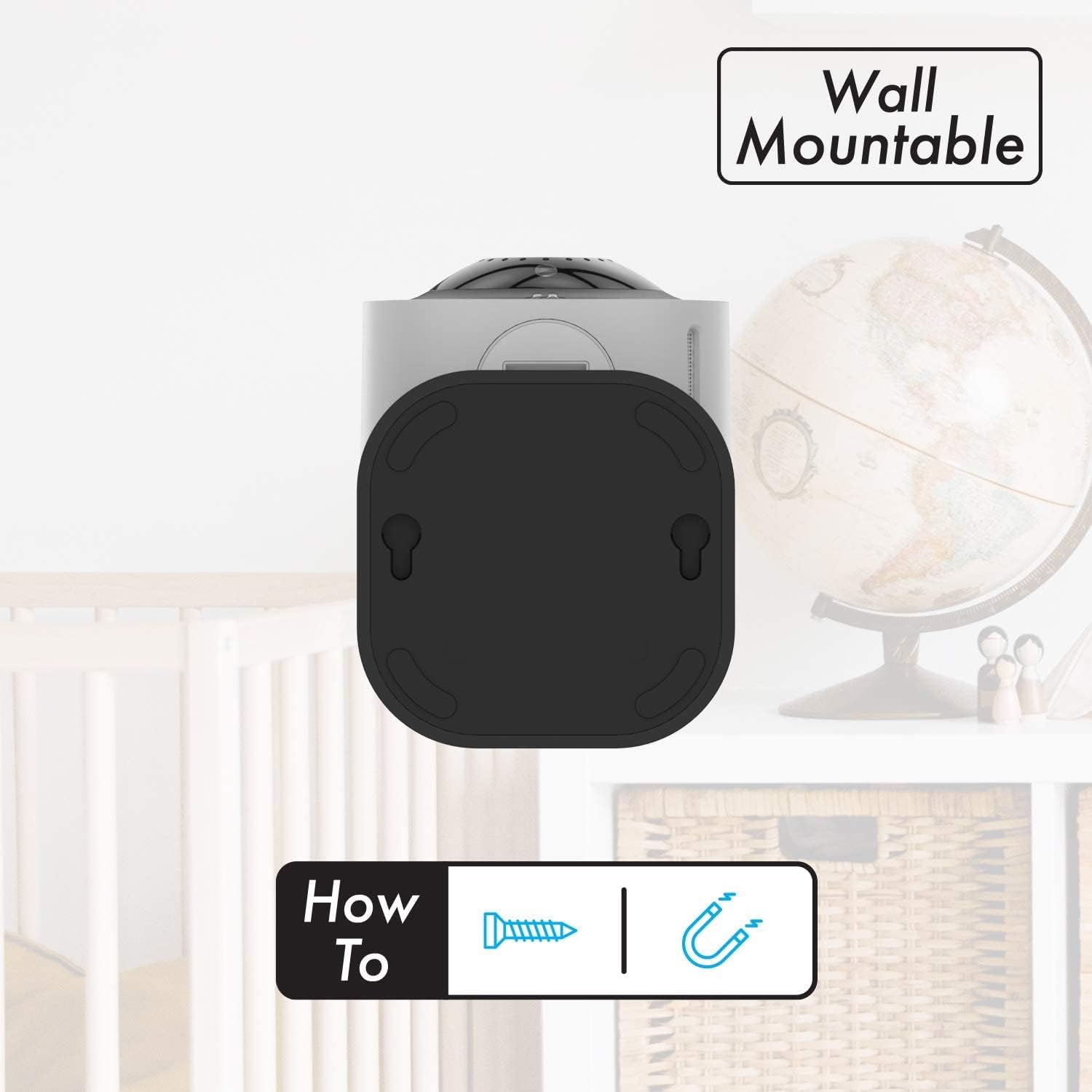 Momentum 2K Indoor Security Camera, Cameras for Home Security, Home Security Camera WiFi, Motion Detection, IR Night Vision, Phone App, 2-Way Audio, HD Video, Siren, 24Hr Cloud Storage, Micro SD Card