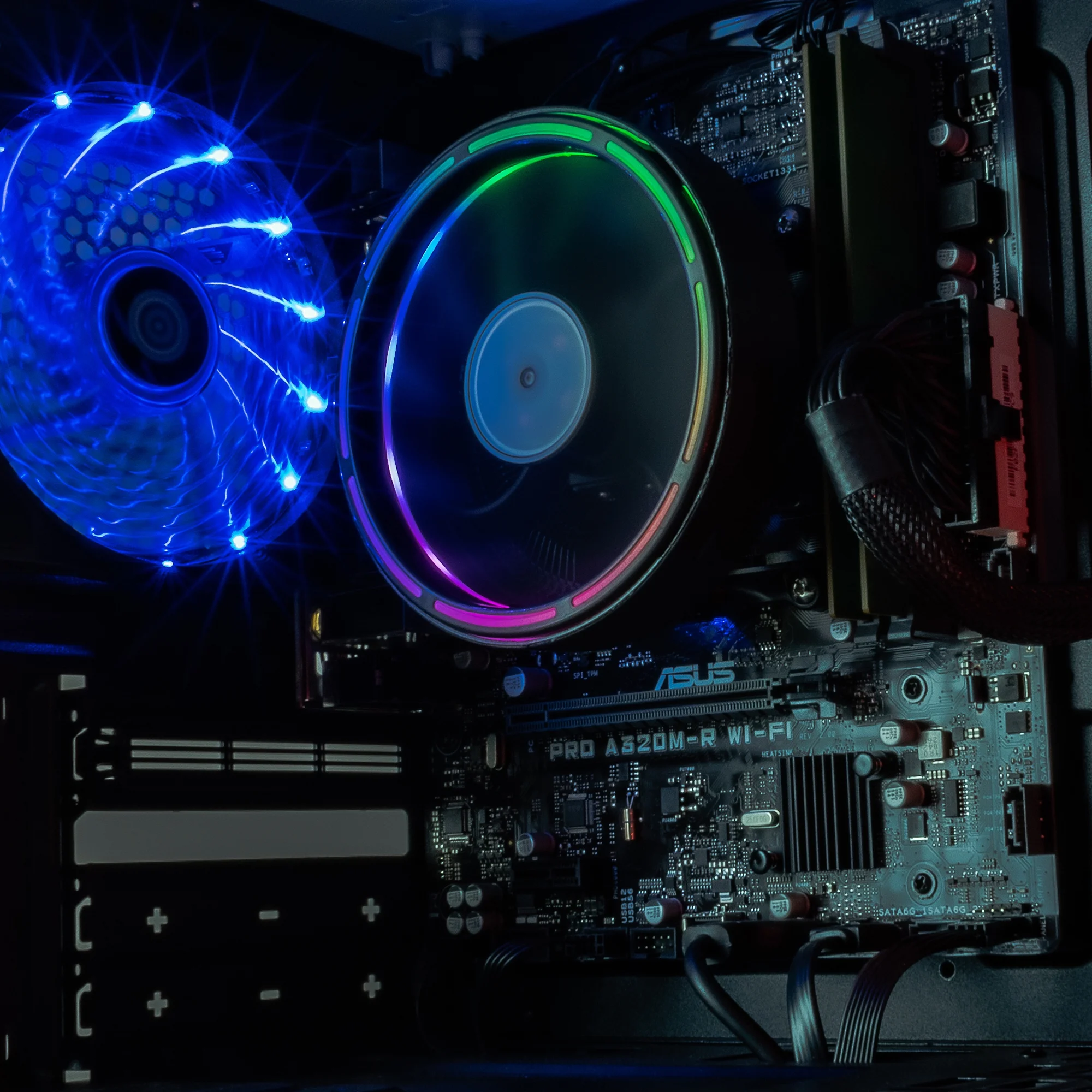 Periphio Warp Gaming PC Computer | AMD Athlon 3000G | Radeon Vega 3 (2GB) | 500GB SSD | 16GB DDR4 RAM | 1080p Gaming | RGB Gaming Bundle | Windows 10 Home Gaming Desktop