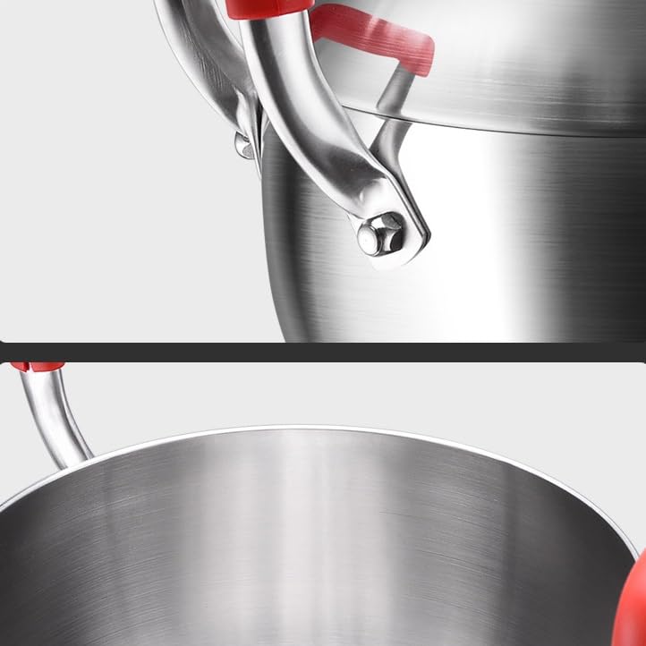 LNYHLXS Stainless Steel Stock Pot Soup Sauce Pan Cooking Pots Lids Cover Daily Use Stockpot Pans For The