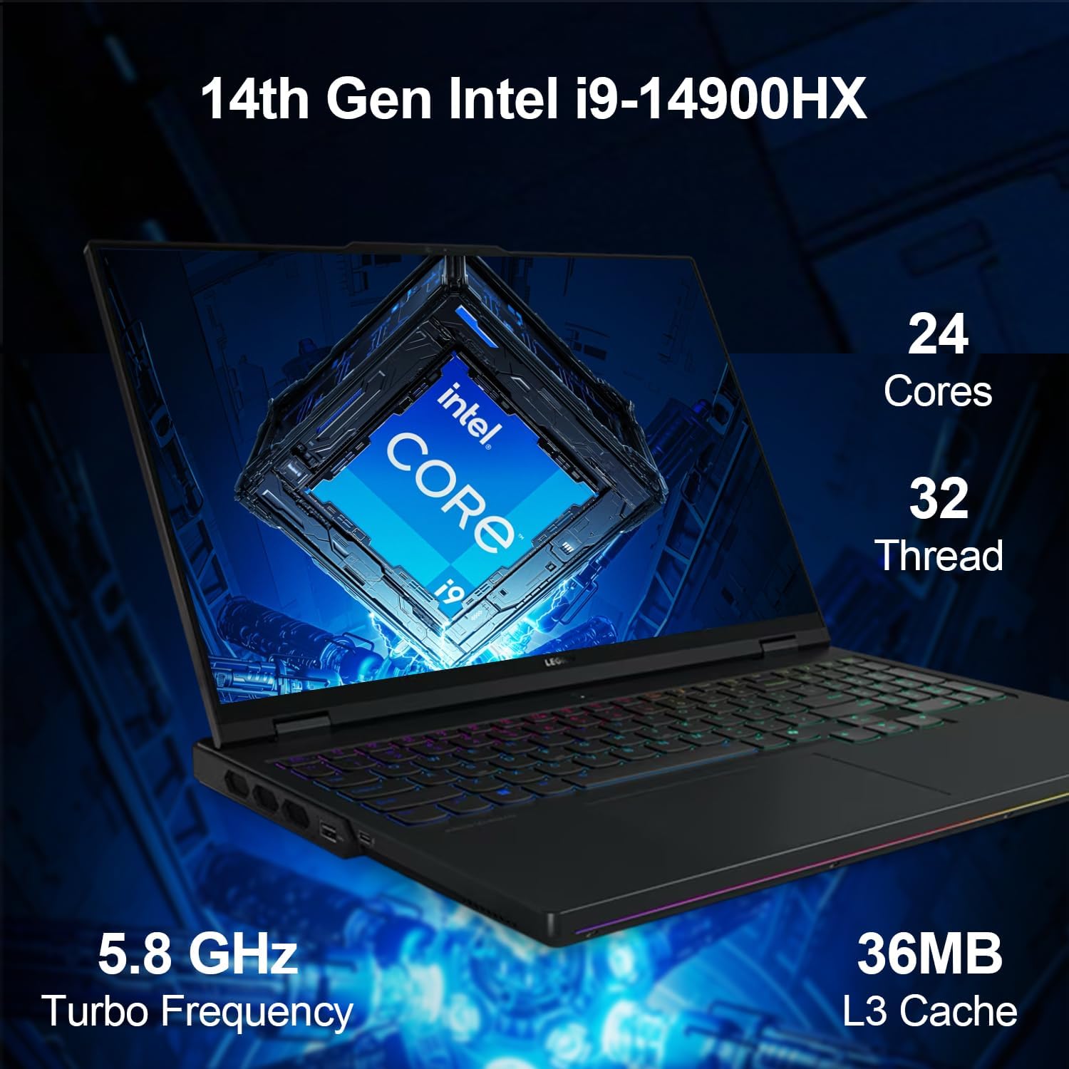 Lenovo Legion Pro Newest High-Performance i9 Gaming Laptop, 16" WQXGA 240Hz, Intel Core i9-14900HX, NVIDIA GeForce RTX 4090, 64GB DDR5 RAM, 4TB SSD, HDMI, RGB Backlit KB, Webcam, Wi-Fi 6, Win 11 Pro