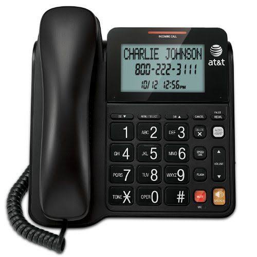 Vtech Corded Speakerphone with Large Tilt Display, Black CL2940