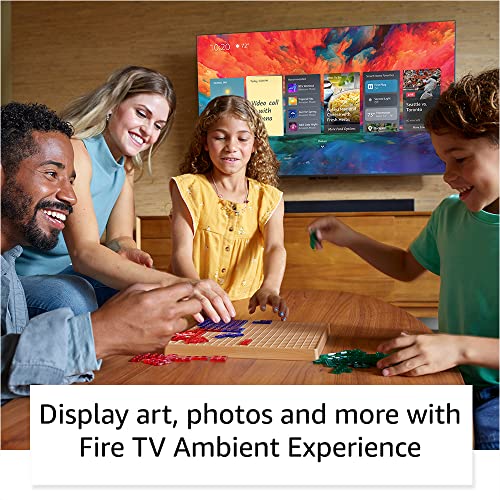 Amazon Fire TV 75" Omni QLED Series 4K UHD smart TV, Dolby Vision IQ, Fire TV Ambient Experience, local dimming, hands-free with Alexa
