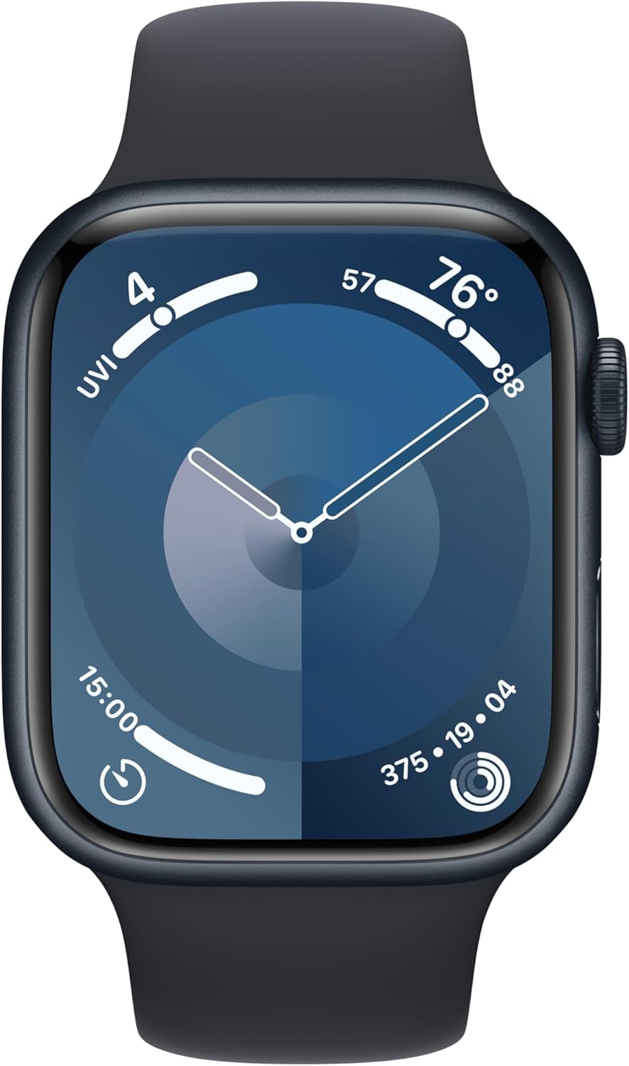 Apple Watch Series 9 [GPS + Cellular 45mm] Smartwatch with Midnight Aluminum Case with Midnight Sport Band M/L. Fitness Tracker, Blood Oxygen & ECG Apps, Always-On Retina Display