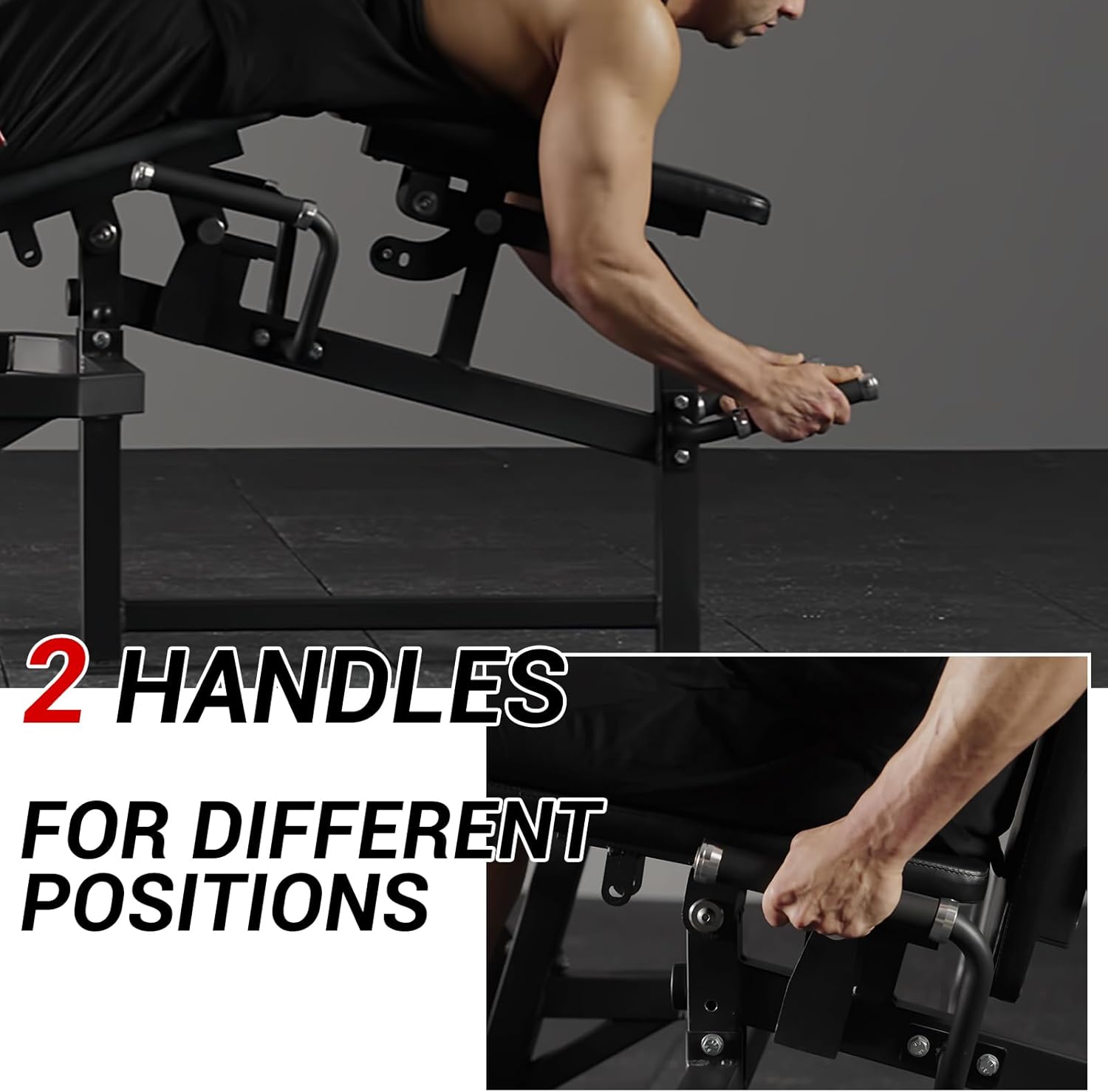 GMWD Leg Extension and Curl Machine, Single Leg Extension, Lying Leg Curl, Standing Leg Curl, Adjustable Leg Exercise Bench with Plate Loaded, Leg Machine Home Gym