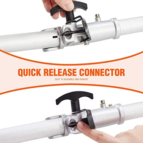 MAXTRA Pole Saw Gas Powered, 10-Inch Bar Cordless Extendable Long Trimmer Power Gasoline Chainsaw For Tree Hedge Trimming Bush Pruning