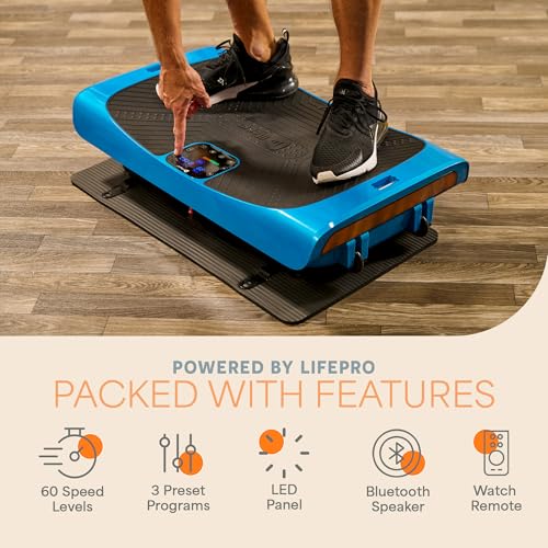 Lifepro Vibration Plate Machines – Full Body Workout, Recovery & Lymphatic Drainage with 4D Motion, Silent Operation, Joint Support, & Triple Motor Technology for Circulation, Fat Burn & Toning