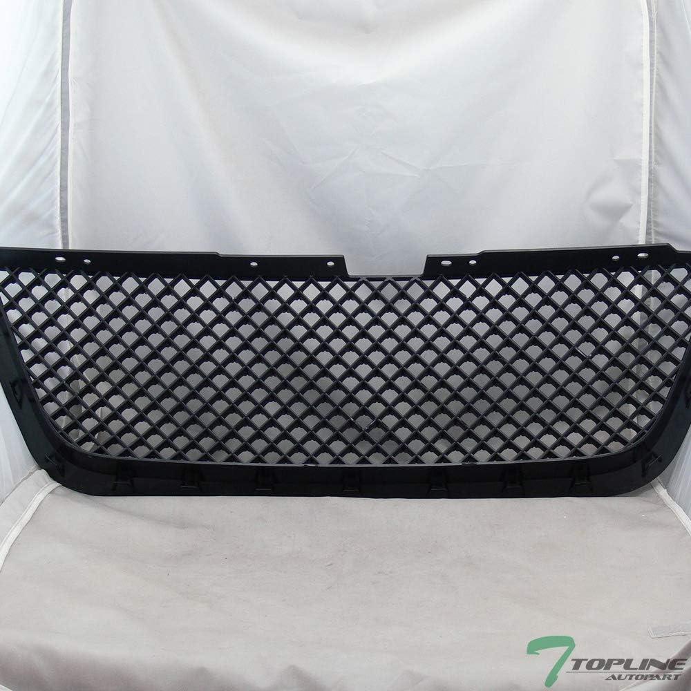 TLAPS 7422444299292 For 2007-2012 GMC Acadia Glossy Black Mesh Front Grille