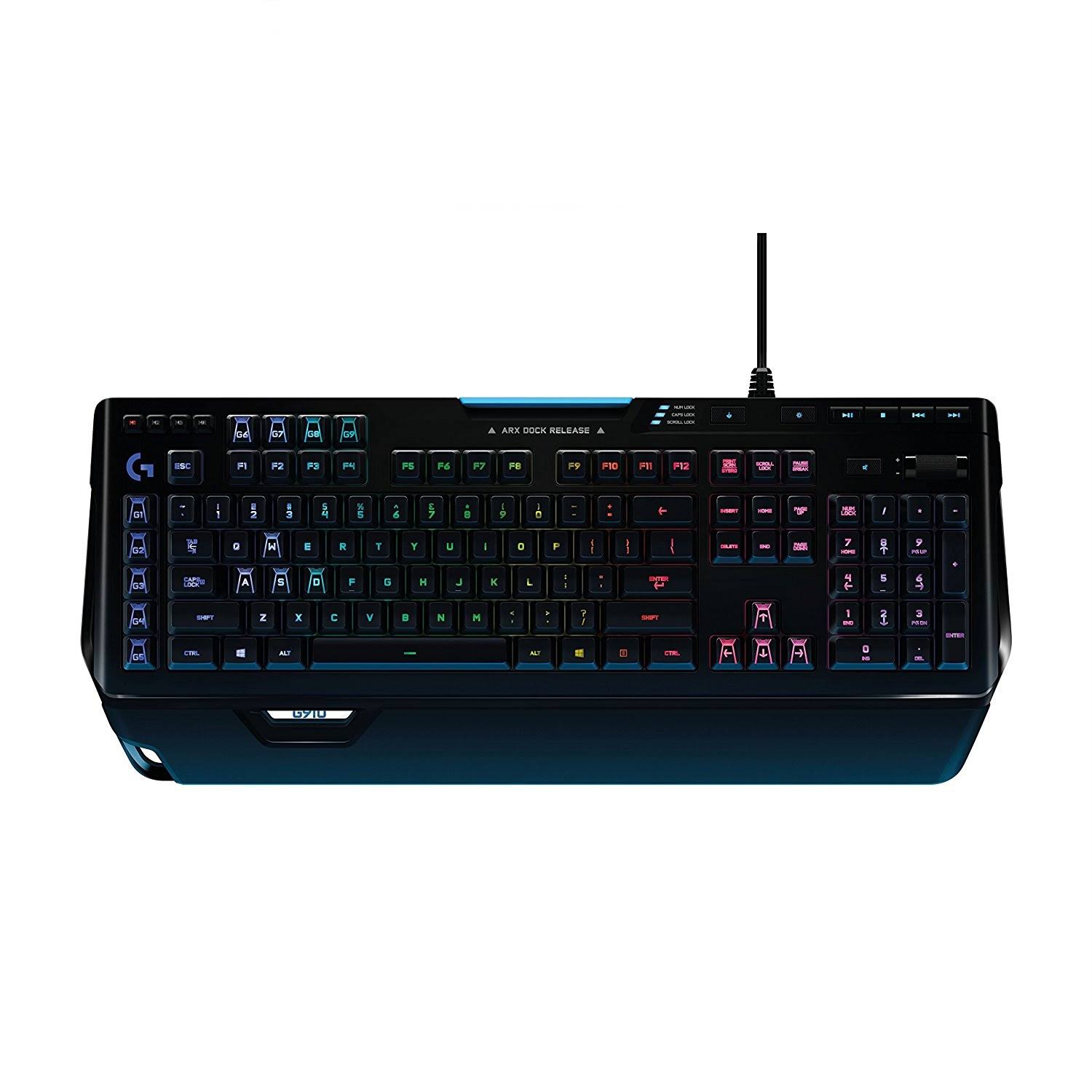 Logitech G910 Orion Spectrum RGB Mechanical Gaming Keyboard, UK-Layout - Black