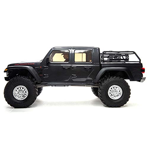 Axial RC Truck 1/10 SCX10 III Jeep JT Gladiator Rock Crawler with Portals RTR (Batteries and Charger Not Included), Gray, AXI03006BT1