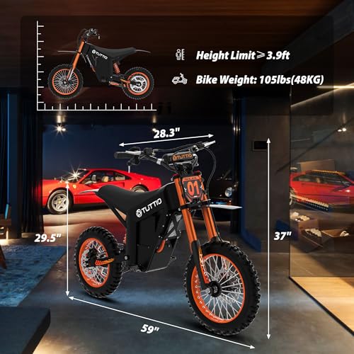 Electric Dirt Bike Teens Adults Electric Bike 48V 21AH Removable Battery with Hydraulic Brakes