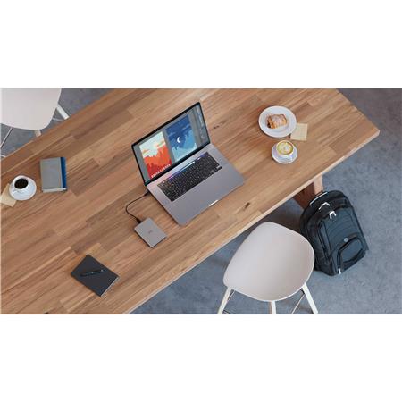 LaCie Mobile Drive STLP4000400 4TB USB-C Portable Hard Drive Moon Silver
