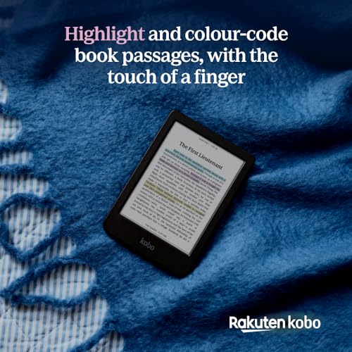 Kobo Clara Colour | eReader | 6” Glare-Free Colour E Ink Display | Dark Mode Option | Waterproof | Audiobooks | 16GB of Storage | Black