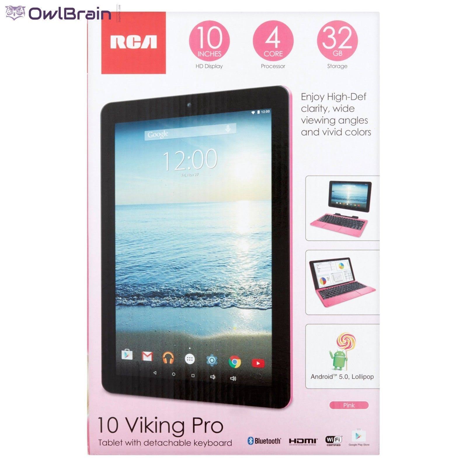 RCA 10 Viking Pro - Wi-Fi - 32 GB - Pink - with Detachable Keyboard - 10.1x22