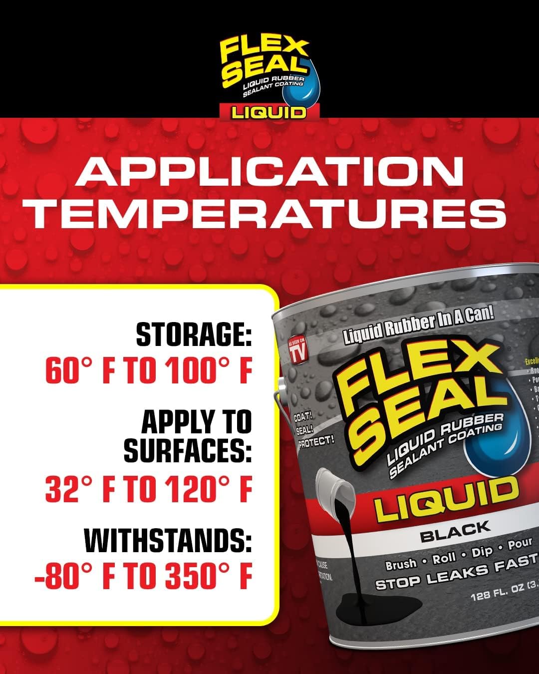 Flex Seal Liquid, 1 Gallon, Clear, Liquid Rubber Coating Sealant, Waterproof, Flexible, Breathable, and UV Resistant, Roof Repair, Basements, RV, Campers, Trailers, Marine, EPDM, Masonry