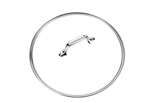 All-Clad HA1 Hard Anodized Nonstick 2 Piece Fry Pan Set 10, 12 Inch Induction Pots and Pans, Cookware Black and HA1 2 Pack 10" & 12" Glass Lid, Clear