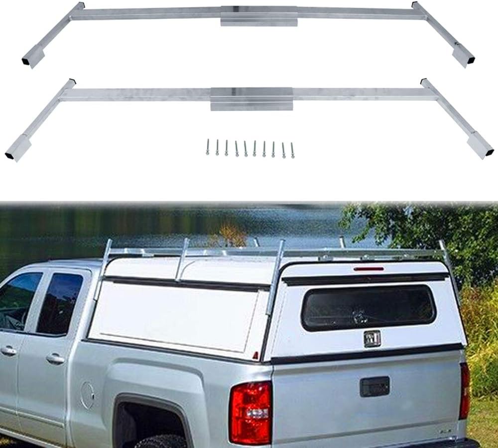 Mountainpeak Aluminum Truck Cap Ladder Rack for Trailer Topper