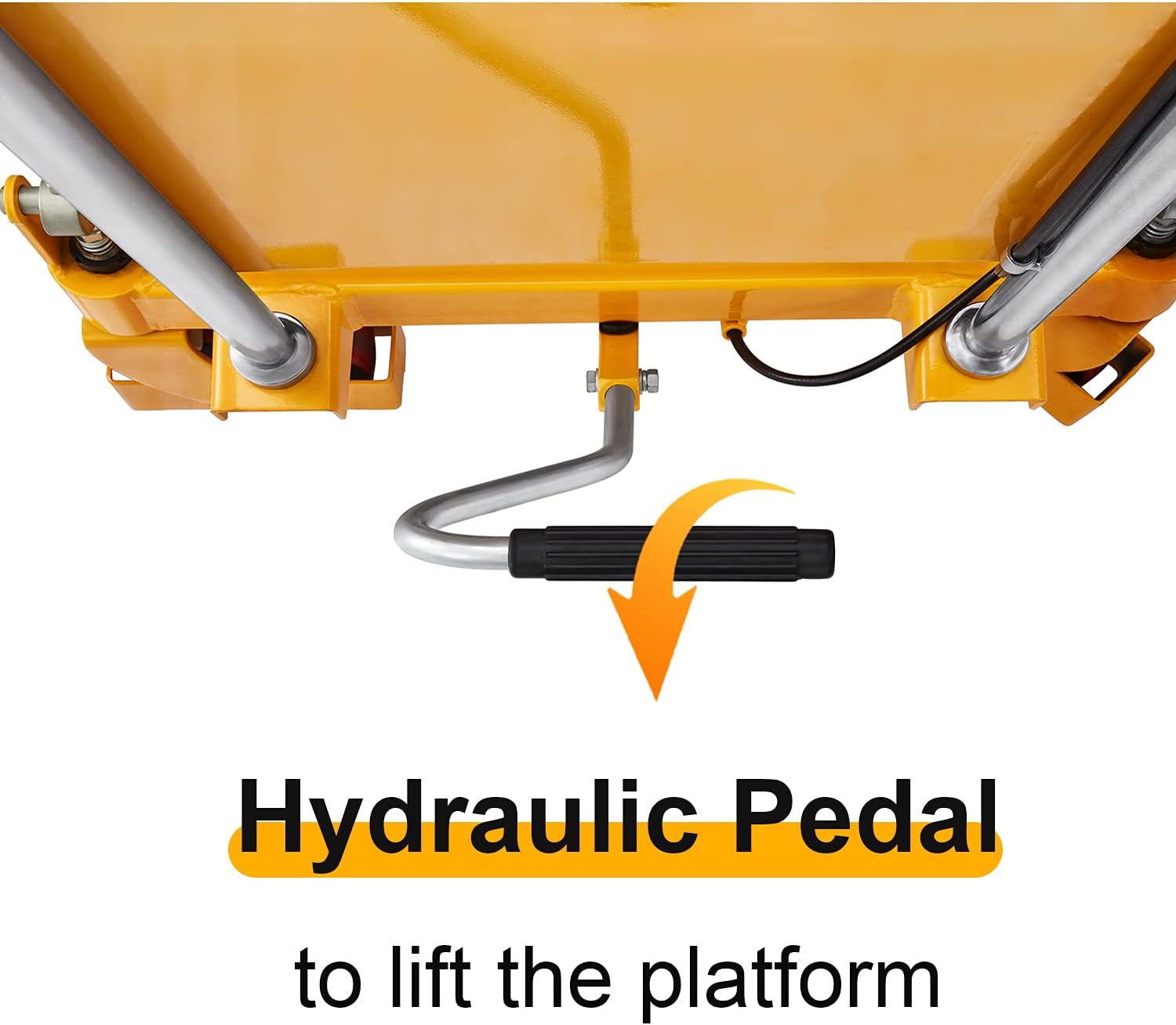 APOLLOLIFT Double Scissor Hydraulic Lift Table/Cart 770lbs Capacity 51.2" Lifting Height