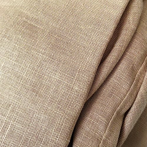 100% European Linen Cotton, Compatible with IKEA Henriksdal Floor Length Dining Chair Cover, Solid Beige - Set of 4