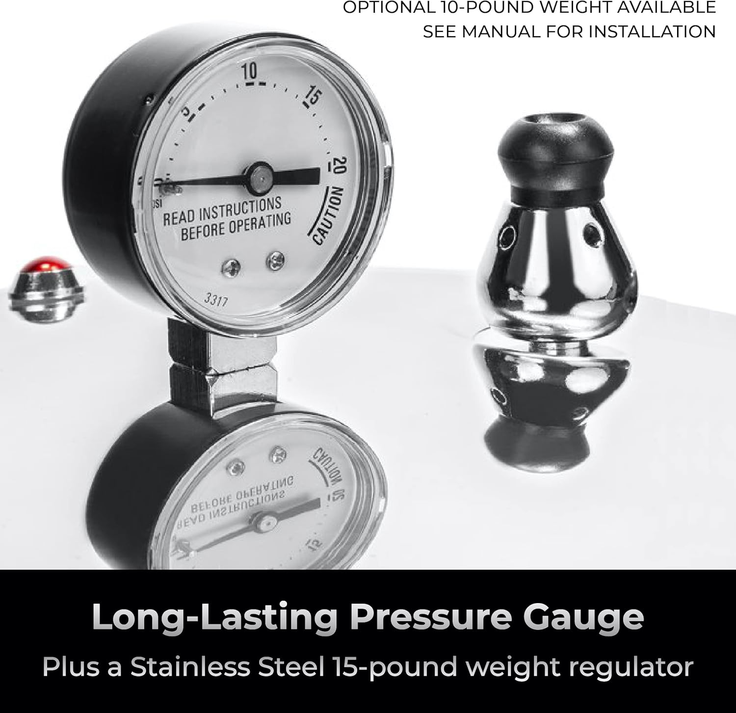 23 Quart Pressure Canner & Cooker | Induction Compatible | Pressure Gauge & Pressure Regulator | Aluminum & Stainless Steel | Denali is a USA Company