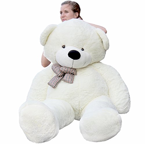 78" Giant Teddy Bear Huge 6.5 feet Stuffed Teddy Bear Soft Toy Valentine's Big Gift (Red)