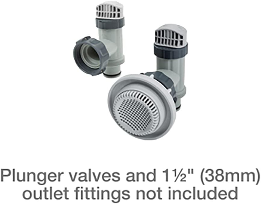 INTEX 28635EG C1500 Krystal Clear Cartridge Filter Pump for Above Ground Pools, 1500 GPH Pump Flow Rate