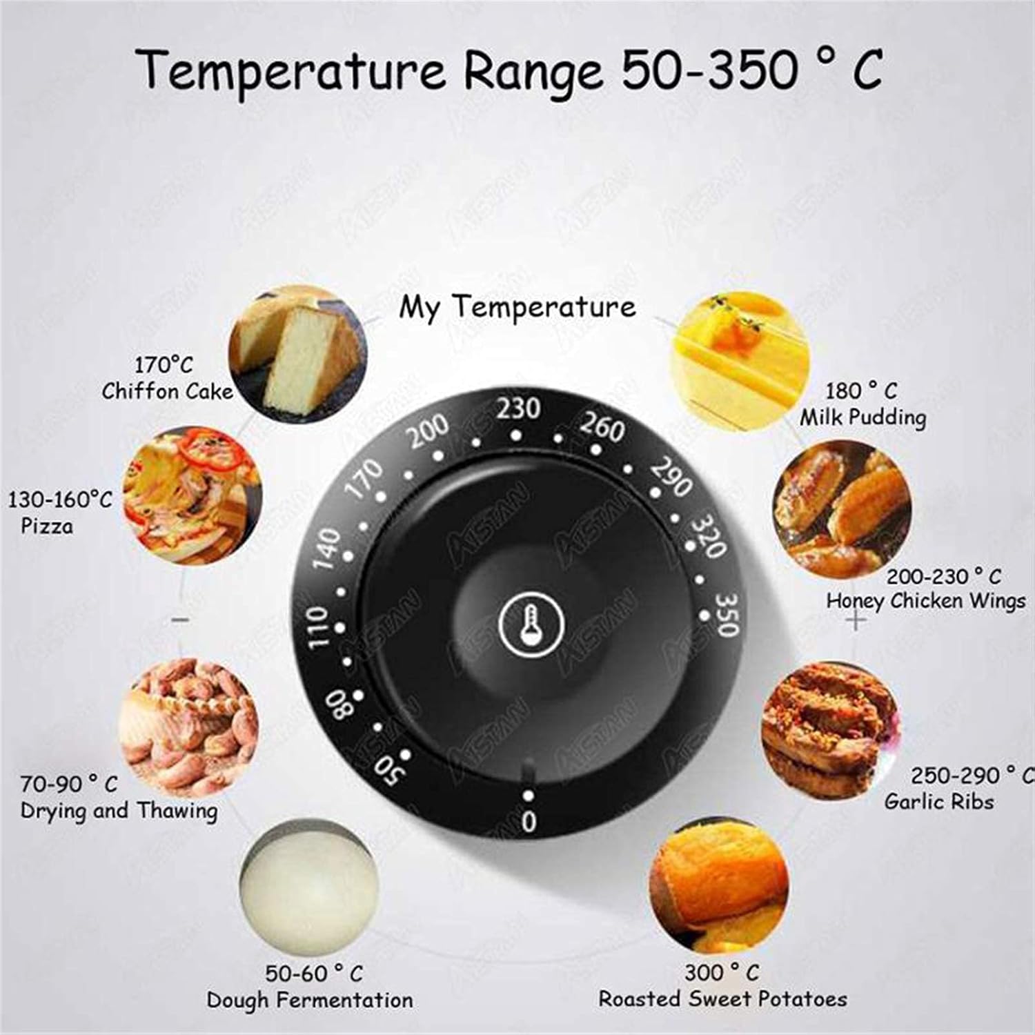 Oven Built in Electric Single Oven - Stainless Steel Premium Convection Halogen Oven Cooker Ideal for Roasting,Baking