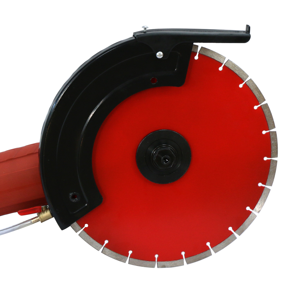 14” 18Amp Electric Concrete Saw Wet Dry Circular Saw Cutter with Water Pump & Blade for Brick, Wood, Metal, Reinforced Concrete, Porcelain