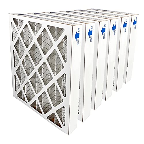 Filters Fast Pleated Air Filter Merv 11, 2” AC Furnace Air Filters, Made in the USA, 6 Pack