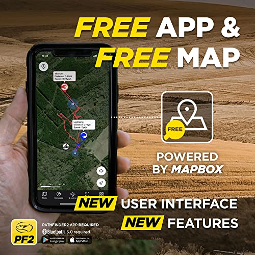 Dogtra Pathfinder 2 GPS Dog Tracker e Collar 9 Mile Long Range LED Light No Monthly fees Free App Waterproof Smartwatch Control Satellite Real Time Tracking Multiple Dogs Smartphone Required