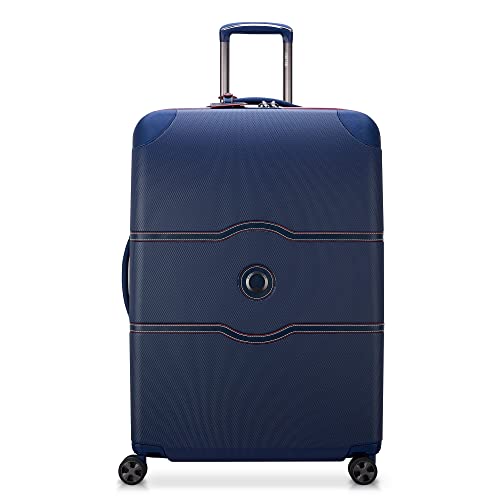 DELSEY PARIS Chatelet Air 2.0 Hardside Luggage with Spinner Wheels, Angora, Checked-Large 28 Inch