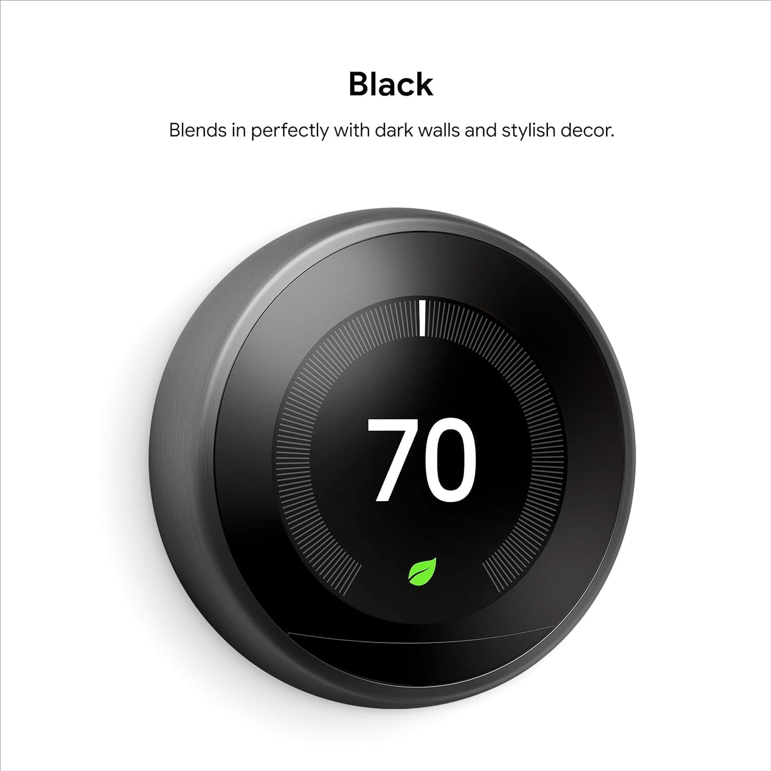 Google Nest Learning Thermostat (3rd Generation) (T3016-US) with Nest Temperature Sensor (T5000SF) (Black)