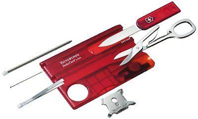 Victorinox SwissCard Lite Pocket Tool, Ruby, White