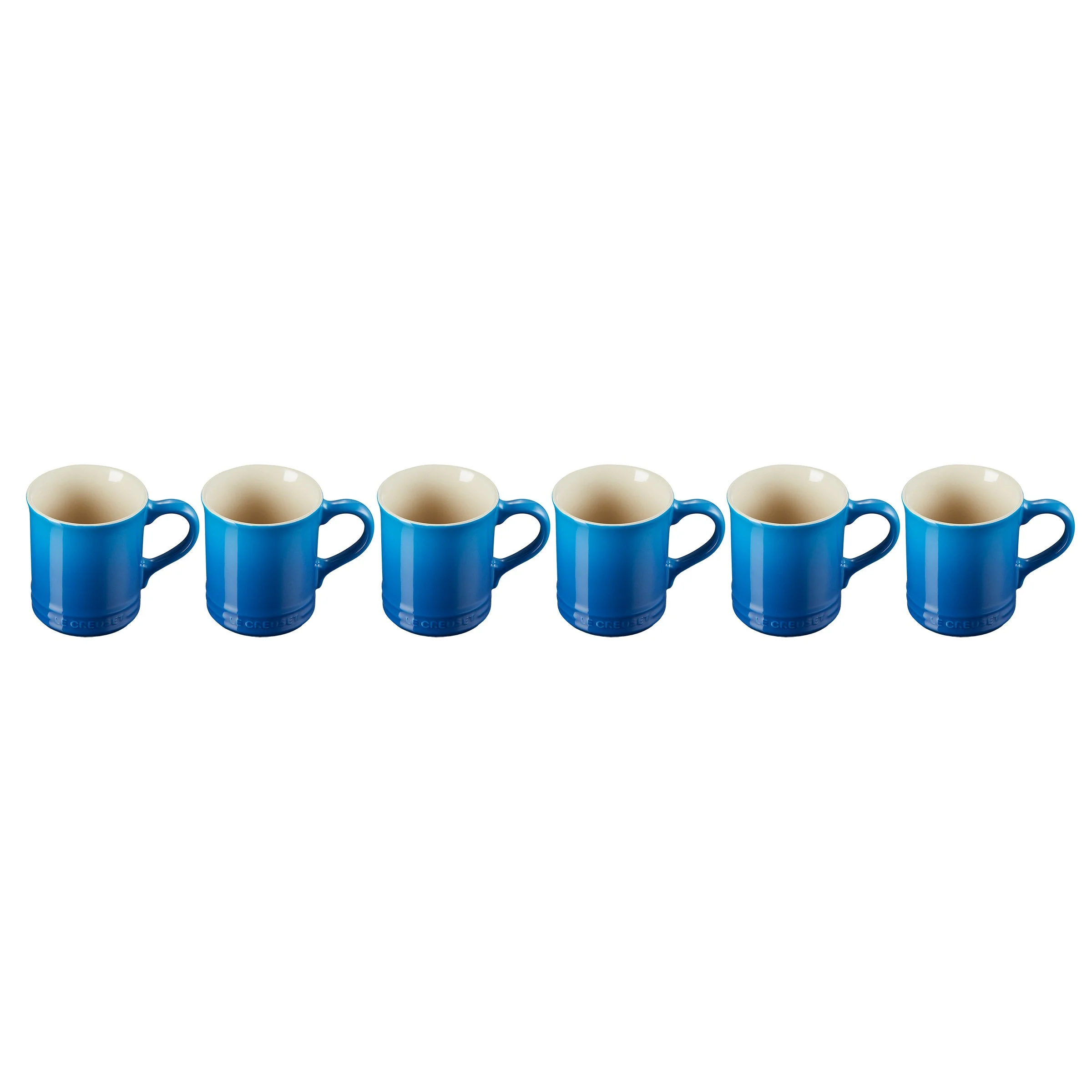 Set of 6 Le Creuset Stoneware 14oz Mugs