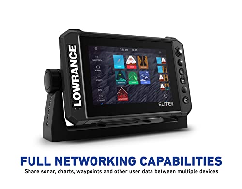 Lowrance Elite FS Fishfinder/Chartplotter, Available with and Without Transducer