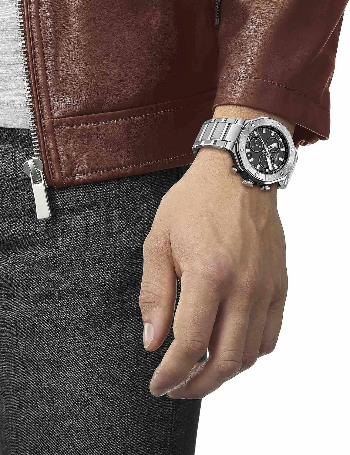 Tissot Mens T-Race Chronograph 316L Stainless Steel case Quartz Watches, Grey, Stainless Steel, 13.95 (T1414171105101)