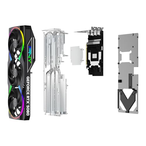 PNY NVIDIA GeForce RTX™ 5080 16GB ARGB Overclocked Triple Fan Graphics Card (DLSS 4, PCIe® 5.0, HDMI®/DP 2.1, 2.9-Slot, Epic-X™ RGB Lighting)