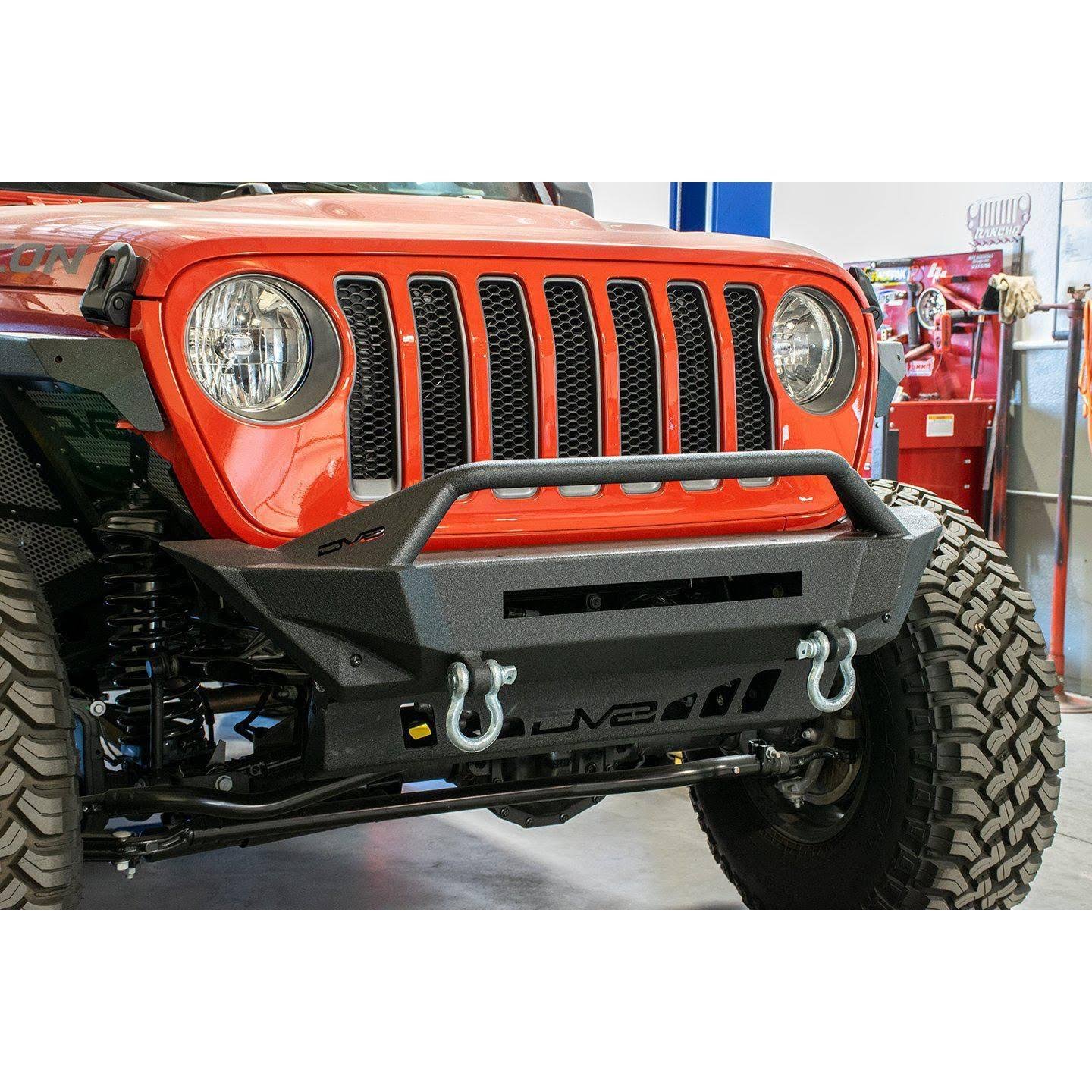 DV8 Offroad FBJL-01 Jeep Wrangler JL Front Bumper with Bull Bar