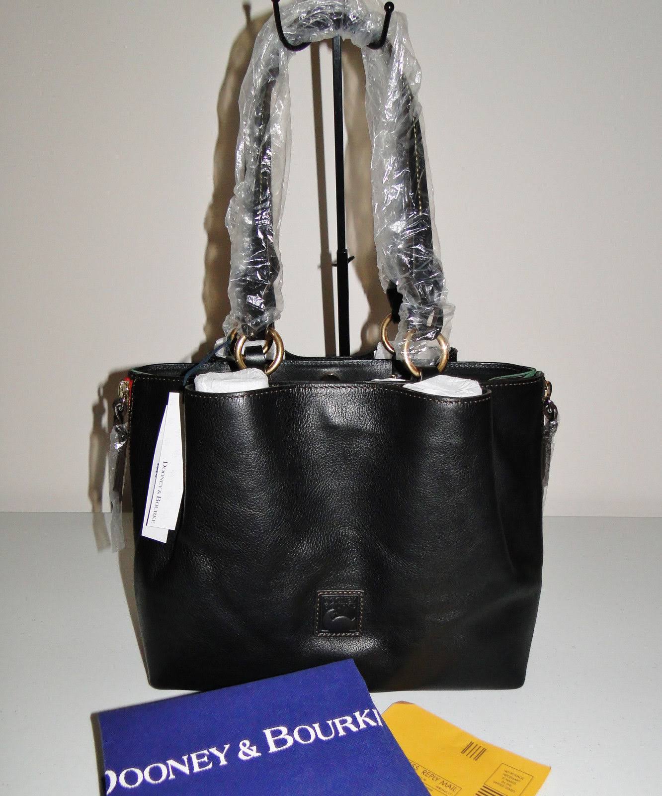 Dooney u0026 Bourke Large Zip Barlow Florentine Leather Black