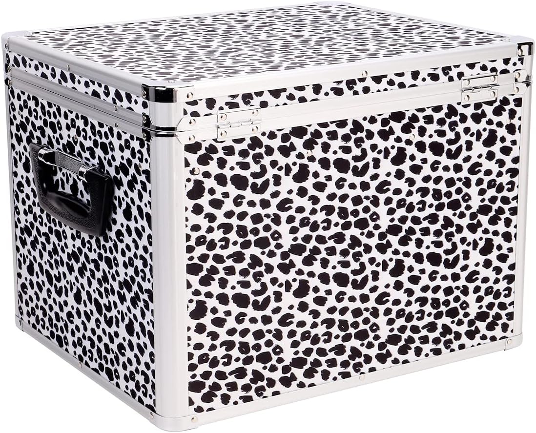 Vaultz Locking File Storage Chest, Two-Handled, Letter/Legal File Storage, 17 1/2 W x 14 D x 12 1/2 H Inches, Black (VZ01008) Pack of 2