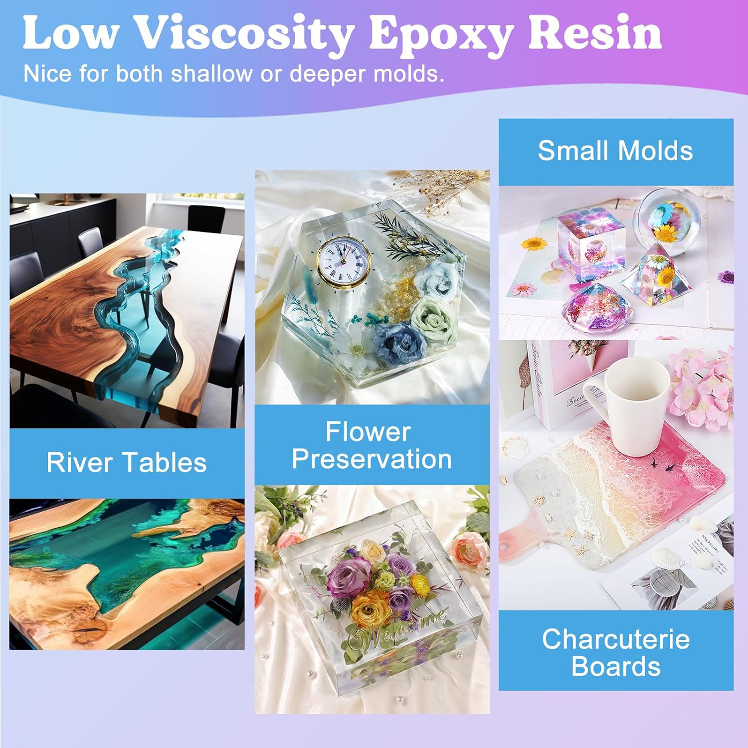 Bundle Set of 51oz Deep Pour Epoxy Resin and 1.5 Gallon Deep Pour Epoxy Resin