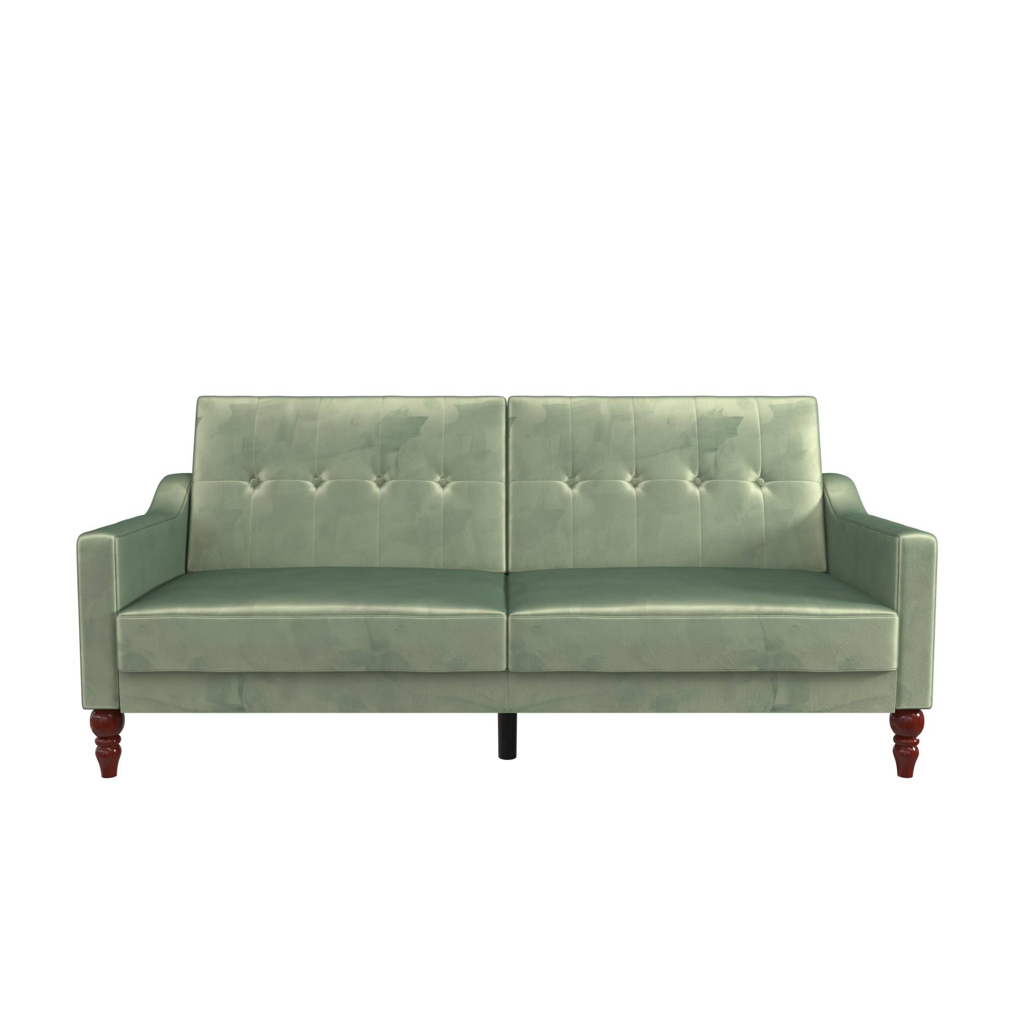 Novogratz Beatrice Coil Futon Convertible Sofa Bed u0026 Couch - Mustard
