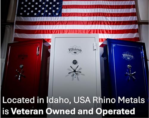 Kodiak Home Gun Safe for Rifles & Pistols | KGX5933G by Rhino Metals with New SafeX Security System | 41 Long Guns & 6 Handguns | 60 Minute Fire Protection | Gloss Gray Finish | 536lbs