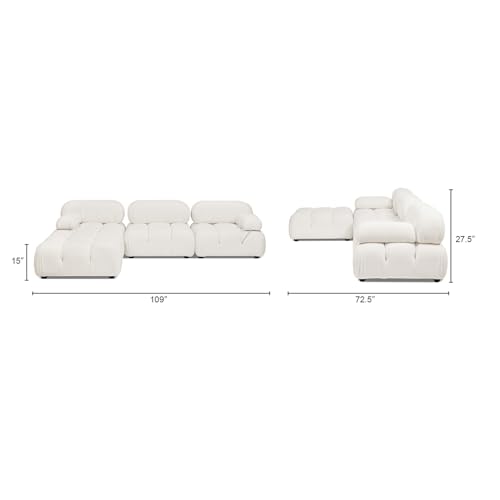 Jennifer Taylor Home Marcel 36" Bubble Modular Modern Cocktail Ottoman