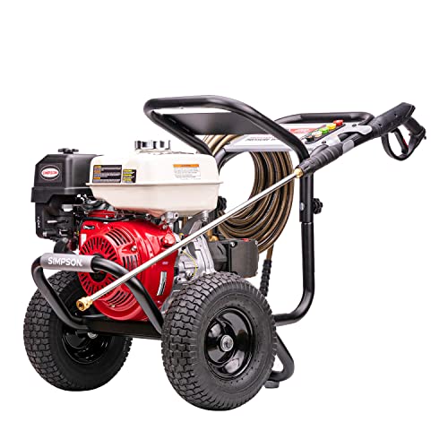 Simpson 61014 3500 PSI at 2.5 GPM Honda GX200 with AAA AX300 Axial Cam Pump Cold Water Professional Gas Pressure Washer PS61002-S