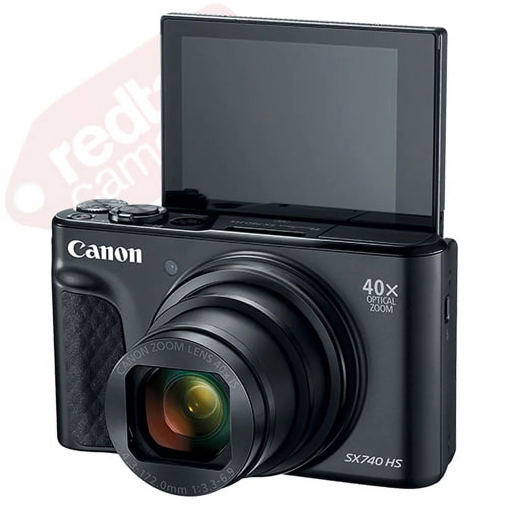 Canon PowerShot SX740 HS 20.3MP 4K Digital Camera 40x Optical Zoom Wi-Fi Black