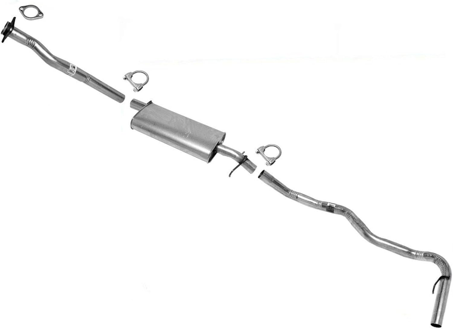 Fits 1992-1993 S10 S15 Pick Up 123 WB Muffler Exhaust System