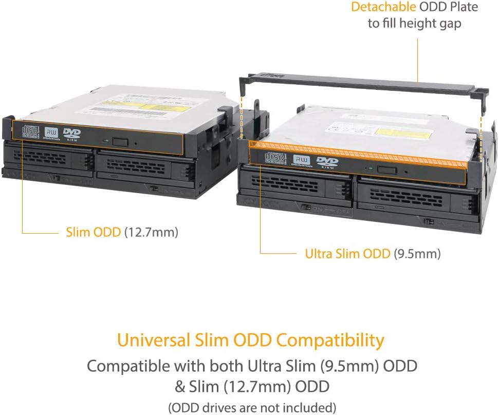 ICY DOCK 6 x 2.5” SATA HDD / SSD Hot Swap Cage for External 5.25” Bay | ExpressCage MB326SP-B