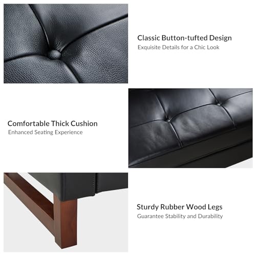 HULALA HOME Genuine Leather Sectional Sofa, 100 inch L Shaped Sofa Couches, Upholstered Reversible 3 Seater Sofa Couch with Chaise, Couches for Small Spaces, Living Room, Apartment,Brown